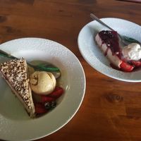 Gaytime and berry cheesecakes at The Green Lion Pub in Rozelle