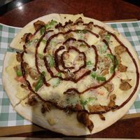 Cheesey pizza at The Green Lion Pub in Rozelle