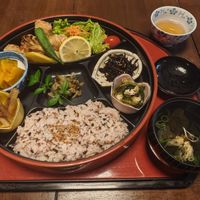 Vegan meal at Chikuyou in Yasugi