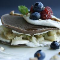 Raw pancakes at LovingRaw in Ostrava