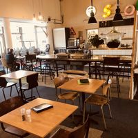 Retro Interior. Tried to capture the letters of “Stoom”, but that didn’t work. at Stoom in Middelburg