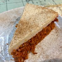 Yummy raw carrot cake!   at Urban Orchard in Madrid