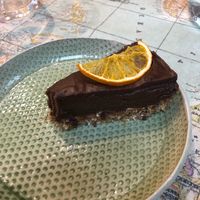 Orange chocolate cake  at Urban Orchard in Madrid