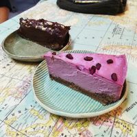 pomegranate, strawberry & mint cake at Urban Orchard in Madrid