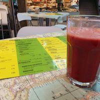 Fresh juice at Urban Orchard in Madrid