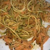 Spicy pad Thai - must try this! at Urban Orchard in Madrid