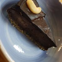 Raw chocolate avocado basil cake at Urban Orchard in Madrid