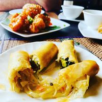 Starters.....mmmmmmmm avocado rolls, cauliflower wings at Kambuja Marple in Marple