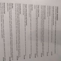 Menu mains at Kambuja Marple in Marple