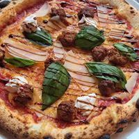 Vegan meatballs marinara at Pizza Punks in Glasgow