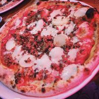 Vegan pizza from the menu at Pizza Punks in Glasgow