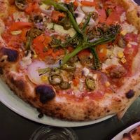 Vegan pizza - select selected toppings.  at Pizza Punks in Glasgow