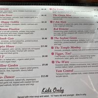 Vegetarian/Vegan Sushi Menu at Geisha  in Capitola