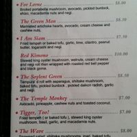 menu 2 at Geisha  in Capitola