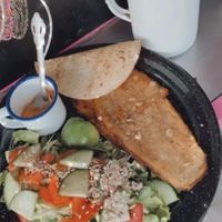 Milanesas de berenjena   at Maria Bonita Veganos - Food Cart in Mexico City