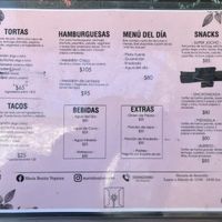 Menu  #Veganuary at Maria Bonita Veganos - Food Cart in Mexico City