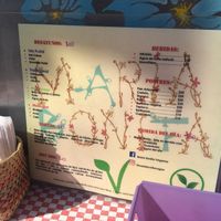 Menu at Maria Bonita Veganos - Food Cart in Mexico City