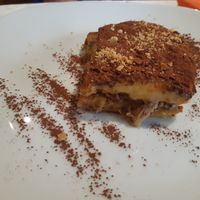 Menu of the day / Dessert / vegan custard cake at Artemisa Sol - Huertas in Madrid