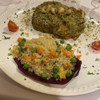 Zucchini bake & dry quinoa   at Artemisa Sol - Huertas in Madrid