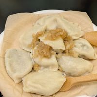 Vegan pierogi at Przystanek Pierogarnia - Rynek Debnicki in Krakow