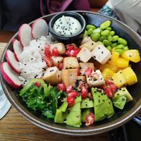 Poke bowl de tofu templado at Carnaval in Javea