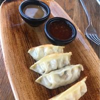 Vegan Gyozas  at Carnaval in Javea