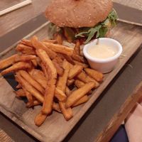 The beyond burger. Chips were great but didn't rate the beyond burger patty. Tastes too much like meat (this was my friends meal, I just tried a bit) at Carnaval in Javea