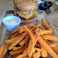 Beyond meat with sweet potatoes :) at Carnaval in Javea