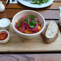 Vegan dahl at Le Pain Quotidien - Simon Stevinplein in Bruges