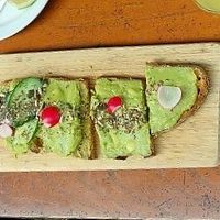 Avocado toast at Le Pain Quotidien - Simon Stevinplein in Bruges