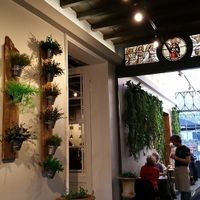 interior, one of the rooms, LPQ, Bruges at Le Pain Quotidien - Simon Stevinplein in Bruges