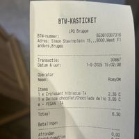 bill  at Le Pain Quotidien - Simon Stevinplein in Bruges