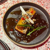 sticky glazed tofu  at Tampopo in West London