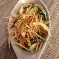 Papaya salad   at May Kaidee in New York City