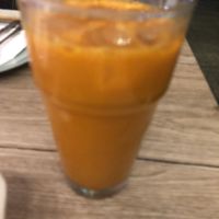 Vegan Thai ice tea   at May Kaidee in New York City