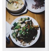  glass noodles and green curry at May Kaidee in New York City