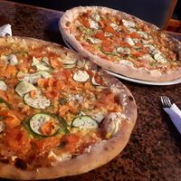 Vegan pizza at Picerija Hitri in Medvode