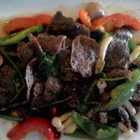 ";Beef"; bell pepper fry at Master Ruma Happy Golden Age in Phnom Penh