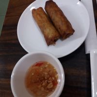 Spring rolls at Master Ruma Happy Golden Age in Phnom Penh