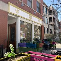 Outside  at Fancy Plants Cafe in Chicago