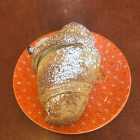 the heavy croissant in question (chocolate)  at Fancy Plants Cafe in Chicago