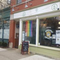 Storefront at Fancy Plants Cafe in Chicago