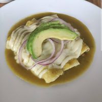 Enchiladas Verdes at La Raiz de la Tierra in Ixtapa