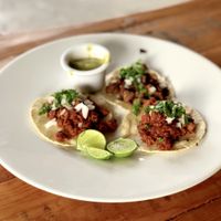 Tacos de soya. at La Raiz de la Tierra in Ixtapa