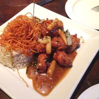 Orange Gardein Chicken at Yard House in Seattle