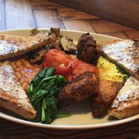 English breakfast  at Boston Tea Party in Bristol