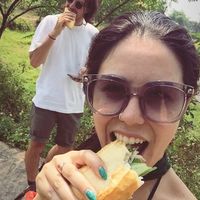 Banh Mi break on the way to My Son :o) at Hoi Banh My Chay - Food Stall in Hoi An