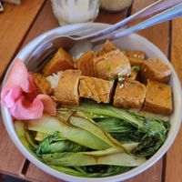Vegan Teriyaki bowl at Cafe Culture in Koh Tao
