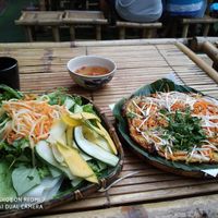 The savory pancake  so good at Da Nang Com Chay - Duong Dinh Nghe in Da Nang