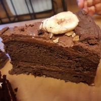 Chocolate + banana cake at La Huerta de Almeria - Malasaña in Madrid